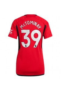 Fotbalové Dres Manchester United Scott McTominay #39 Dámské Domácí Oblečení 2023-24 Krátký Rukáv